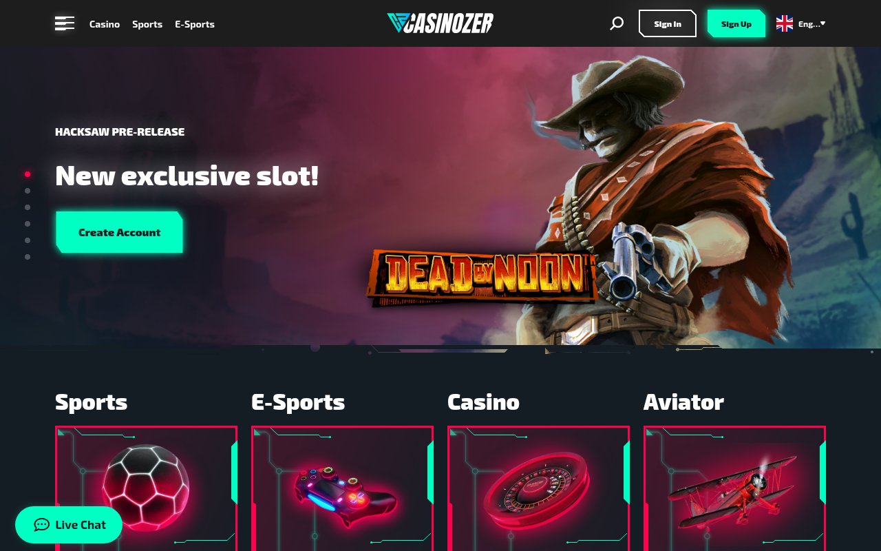 casinozer - interface officielle